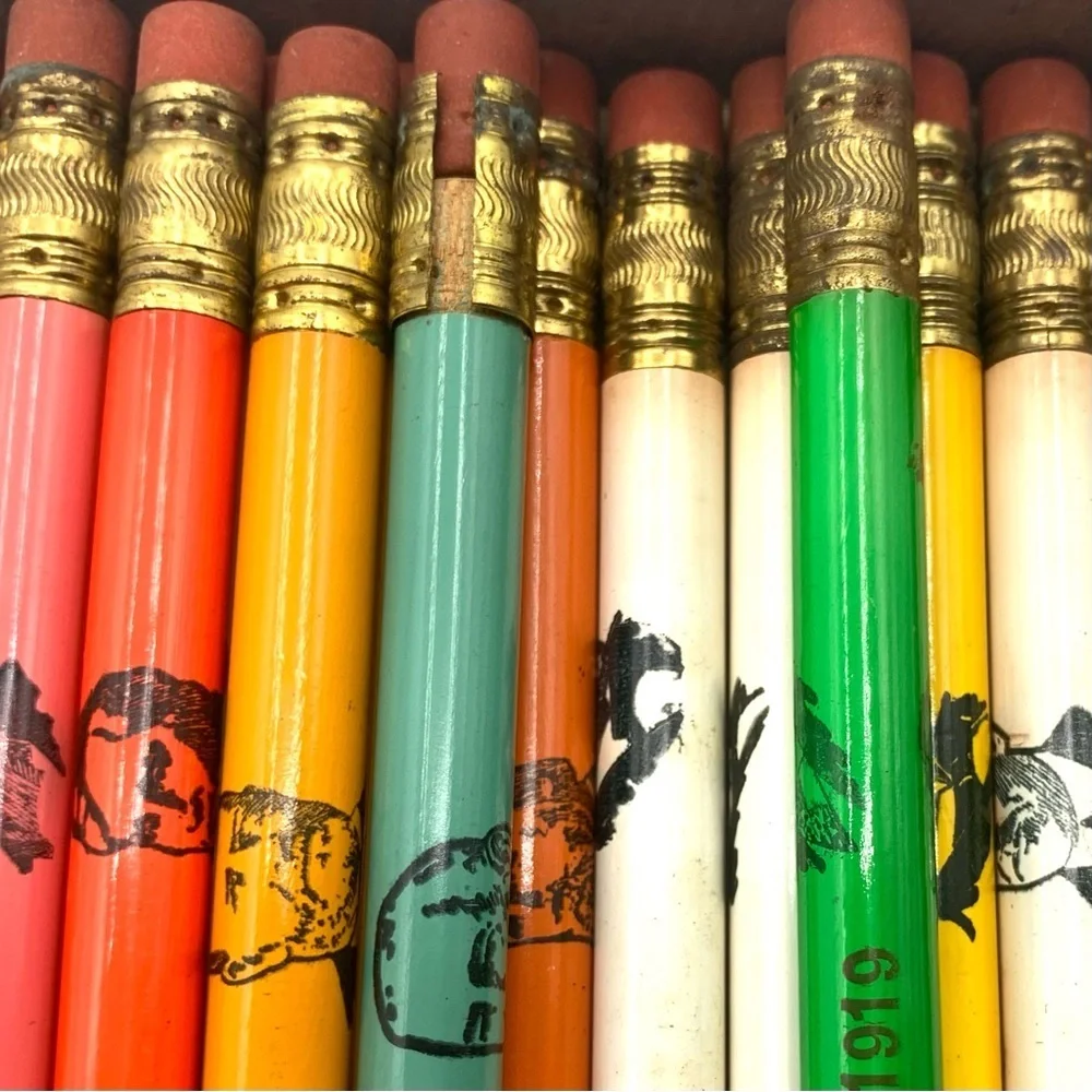 Vintage Lot Of 27 Presidents Pencils 1960s United States Pencils With Box